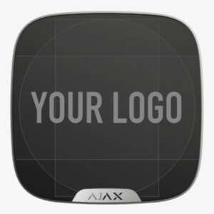 Ajax Ajax Brandplate. Placa frontal personalizable para StreetSiren DoubleDeck. Color negro. Pack de 10ud