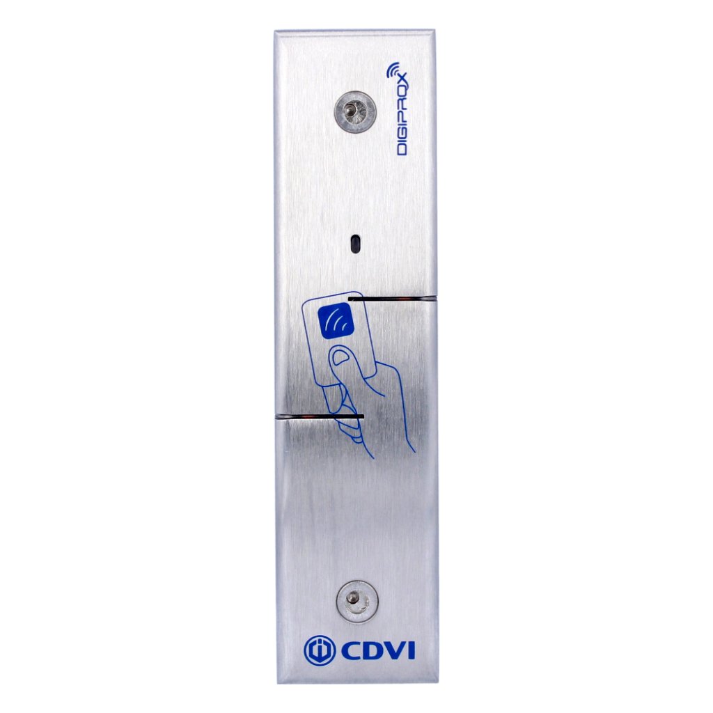 CDVI Lector estrecho de tarjetas 125 kHz Wiegand en acero inoxidable