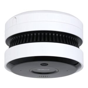 Dahua Cámara circular IP 5M DN WDR90dB 3DNR IR20m 2.0mm AUDIO MIC E/S con detección de humo e incendio AI