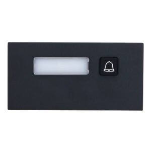 Dahua Estación Exterior Modular para Videoportero IP con 1 Botón para Series VTO4202FB-X. Color Negro