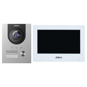 Dahua Kit Videoportero 2-hilos IP exterior para Superfície + monitor interior 2-hilos y WiFi