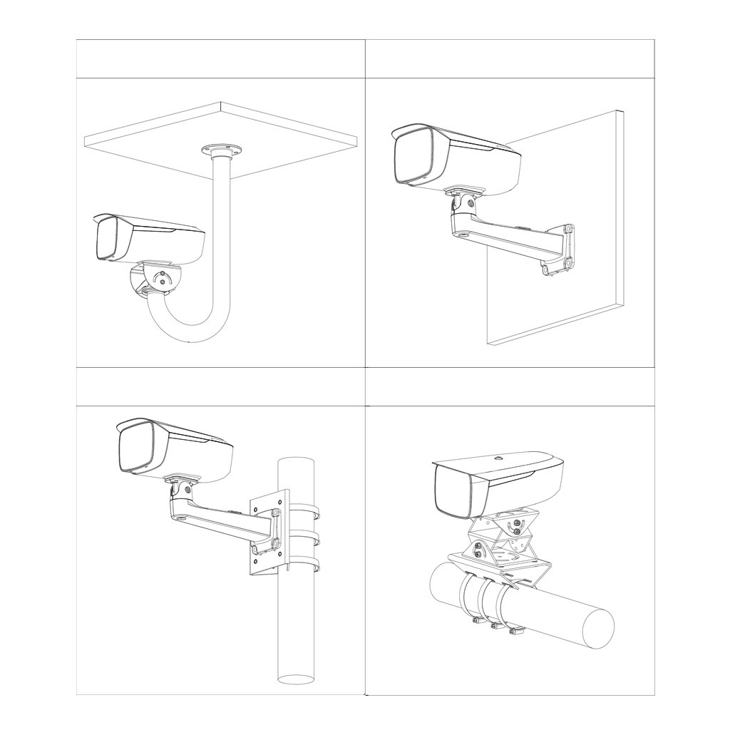 Tubular IP H265 4+4MP(2 CÁMARAS EN 1) Starlight+ WDR LED80m/IR120m 8-56VFM/3.6mm IP67 PoE SD AUDIO E/S AI - Imagen 3