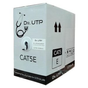 DrUTP Bobina 305mts Cable UTP CAT5e para exteriores 0.50mm Cubierta PE Negra