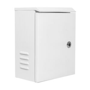 Global DISTRIBUTION BOX. Caja de acero 300x400x180 para báculos de 3.5m y 4.5m. Color blanco