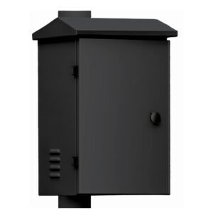 Global INTEGRATION CABINET. Caja de acero 350x450x250 para báculo de 6m. Color negro
