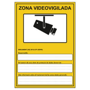 IMPLASER Placa para RGPD en PVC Genérica CAT Tamaño A5