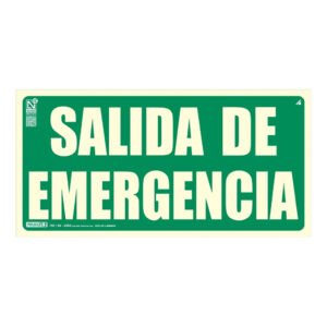 IMPLASER Señal salida de emergencia 64x32cm. 20m