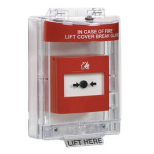 INIM Tapa resistente a la intemperie para pulsadores manuales con zumbador de apertura