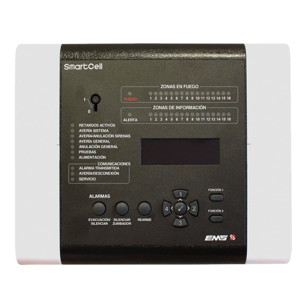 KIDDE COMMERCIAL Panel de control inalámbrico SmartCell (24VDC) (Sín tarjeta de comunicaciones) - Español