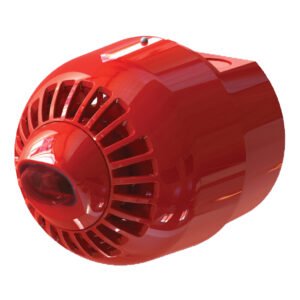 KILSEN Piloto estroboscopico para exterior en pared. Base roja Flash rojo. IP65. Base alta para tubo visto