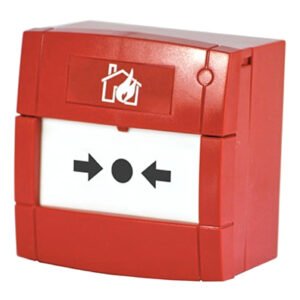 NOTIFIER Pulsador de alarma convencional. Contacto NA o NC. Color Rojo