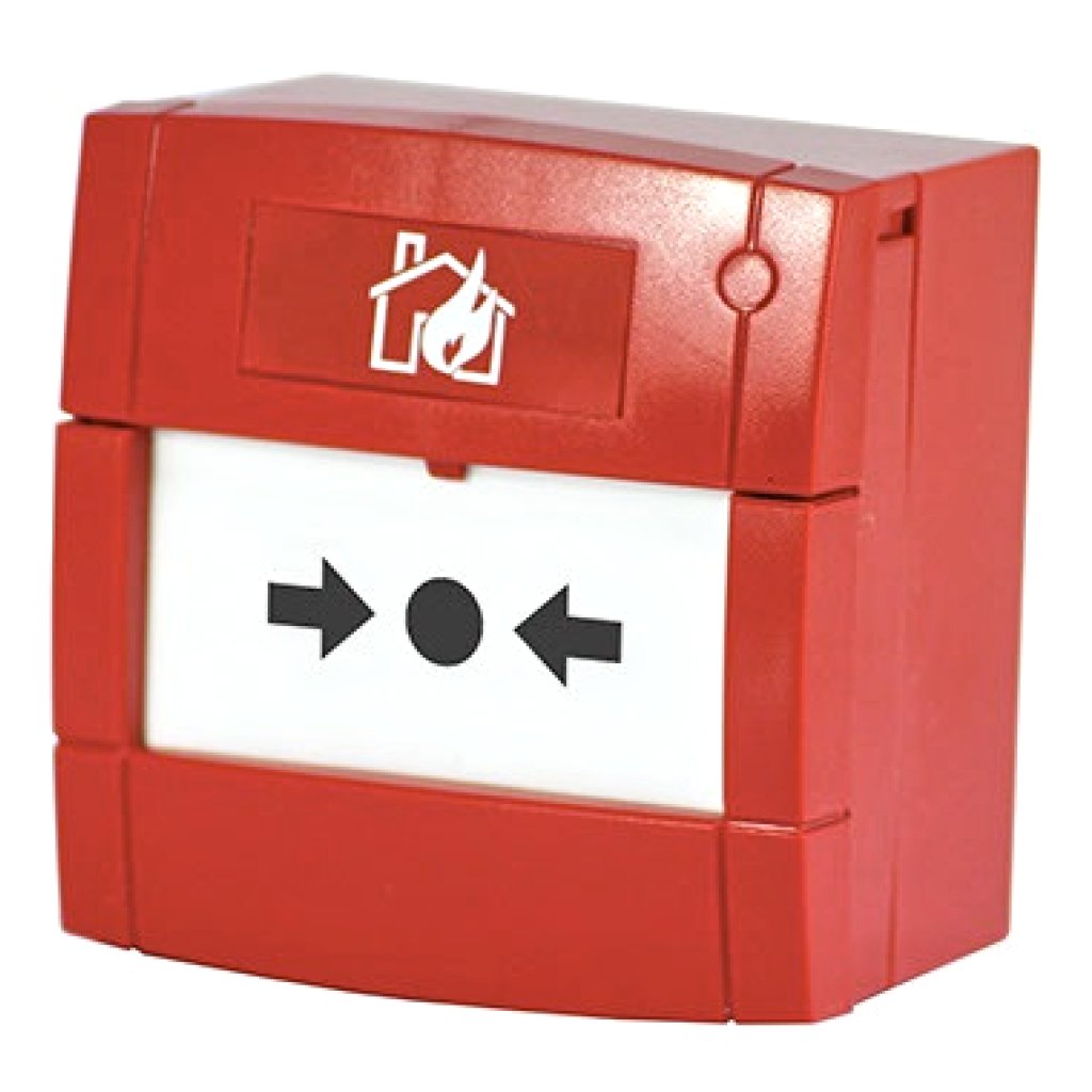NOTIFIER Pulsador de alarma convencional. Contacto NA o NC. Color Rojo