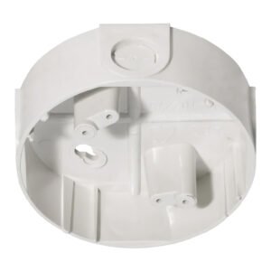 NOTIFIER Zócalo de superficie para tubo de hasta 22mm diámetro exterior. Color Blanco