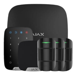 AjaxAjax HubKit Renove negro. Hub + 3 MotionProtect + KeyPad + HomeSiren