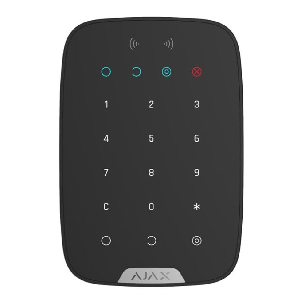 AjaxAjax KeyPad Plus Jeweller. Teclado táctil con lector inalámbrico. Color negro