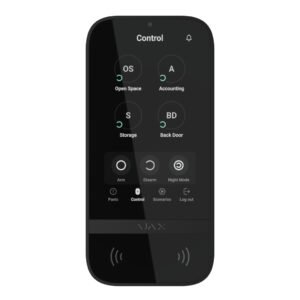 AjaxAjax KeyPad TouchScreen Jeweller. Teclado Táctil con Lector Inalámbrico. Color Negro