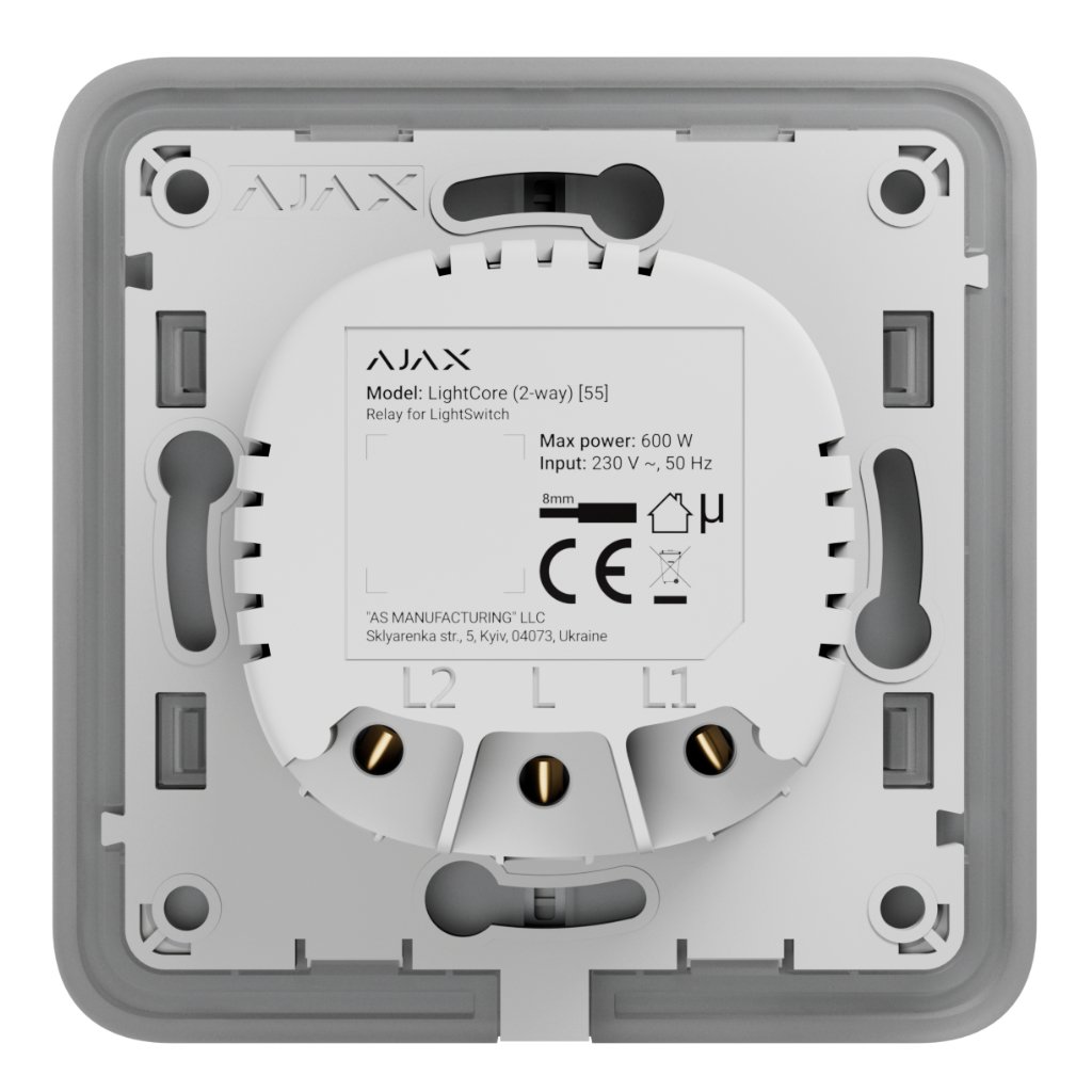 AjaxAjax LightSwitch LightCore 2-way Jeweller. Interruptor Conmutado