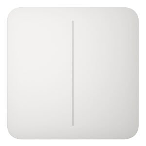 AjaxAjax LightSwitch SoloButton 2-gang. Pulsador Doble. Color Blanco