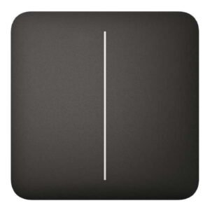 AjaxAjax LightSwitch SoloButton 2-gang. Pulsador Doble. Color Negro