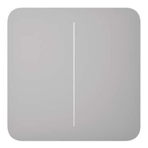 AjaxAjax LightSwitch SoloButton 2-gang. Pulsador Doble. Color Niebla