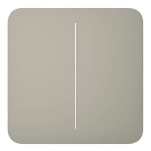 AjaxAjax LightSwitch SoloButton 2-gang. Pulsador Doble. Color Oliva