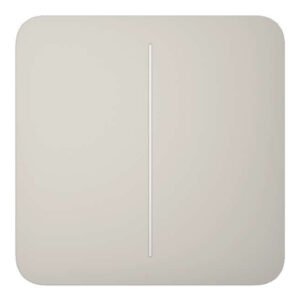AjaxAjax LightSwitch SoloButton 2-gang. Pulsador Doble. Color Ostra