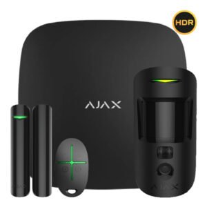 AjaxAjax StarterKit Cam Plus Negro. Hub 2 Plus + MotionCam-HDR + DoorProtect + SpaceControl