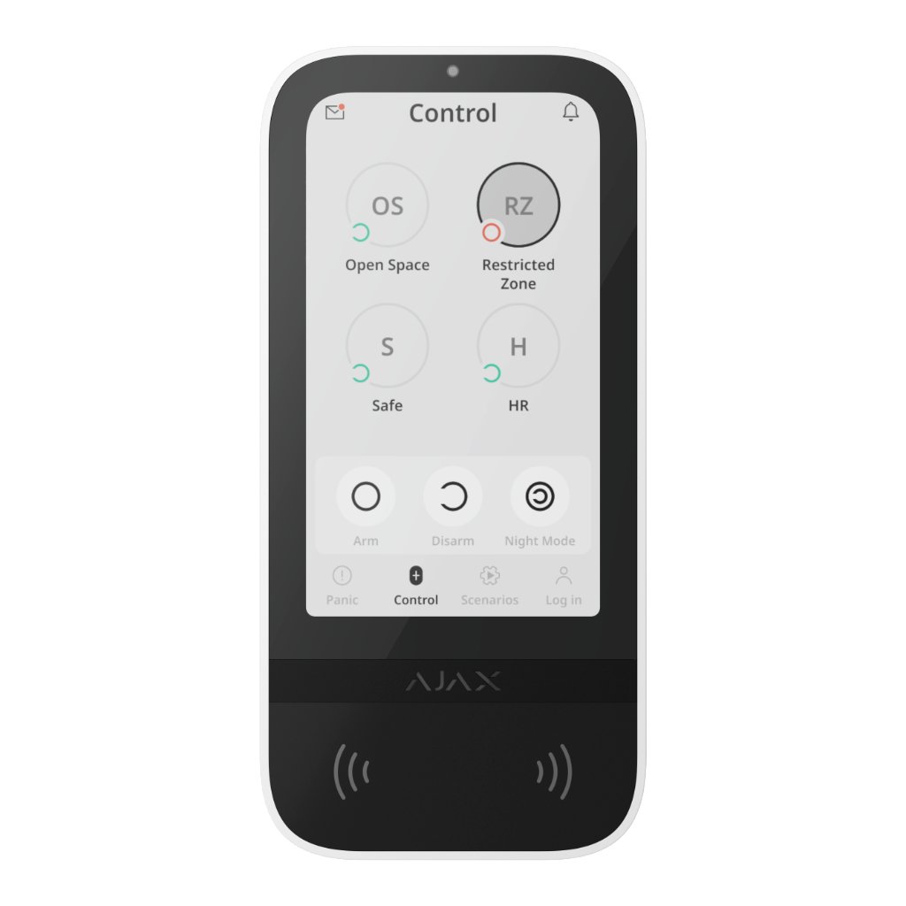 AjaxAjax Superior KeyPad TouchScreen G3 Jeweller. Color Blanco
