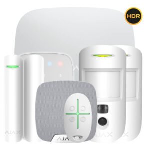 AjaxKit Ajax blanco. Hub 2 2G + 2MotionCam-HDR + DoorProtect Plus + SpaceControl + KeyPad + HomeSiren