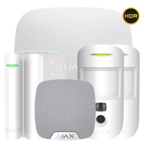 AjaxKit Ajax blanco. Hub 2 4G + 2MotionCam HDR PhOD + DoorProtect + KeyPad + HomeSiren