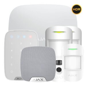 AjaxKit Ajax blanco. Hub 2 4G + 2MotionCam HDR PhOD + MotionProtect + KeyPad + HomeSiren