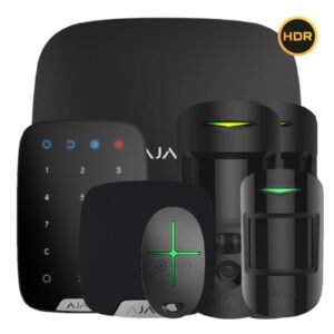 AjaxKit Ajax negro. Hub 2 + 2MotionCam-HDR + MotionProtect + SpaceControl + KeyPad + HomeSiren