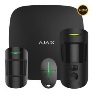 AjaxKit Ajax negro. Hub 2 + MotionCam-HDR + MotionProtect + SpaceControl