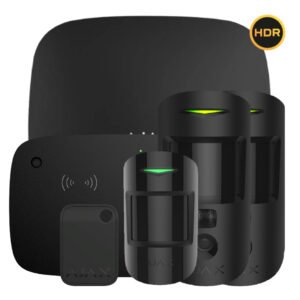 AjaxKit Ajax negro. Hub2 4G + 2MotionCam-HDR + MotionProtect + KeyPadCombi + Tag