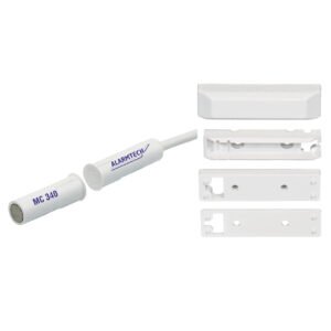 AlarmtechContacto magnético. G2. NC. 4 hilos. Plástico. IP 67. Inst. emp/sup. Incluye adaptadores
