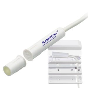 AlarmtechContacto magnético de alta seguridad. G3. NC. 4 hilos. Plástico. IP 67. Inst. emp/sup. Incluye adaptadores