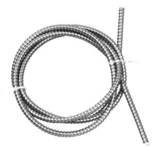 Alarmtech(MC T7) Manguera flexible de acero inoxidable de 2 m x 8 mm Ø
