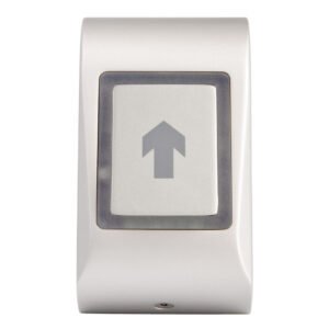 AritechPulsador de petición de salida para montar en superficie en aluminio con tecnología Touch sensitive. Plateado