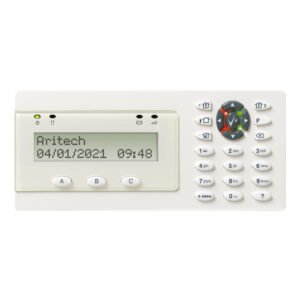 AritechTeclado LCD de 2x16 caracteres con lector de tarjetas. Grado 3