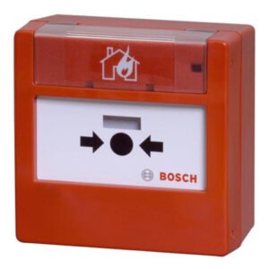 BOSCHPulsador convencional color rojo. Para instalación en interiores. Montaje en superficie. Rearmable