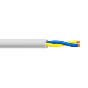 Cables ESLARollo 100m de cable manguera blanco flexible 2 hilos sin pantalla LSZH (2x0