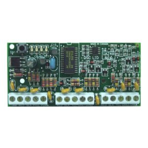 DSCMódulo Receptor Ví­a Radio DSC. Hasta 4 módulos pueden ser conectados a una central. Grado 2