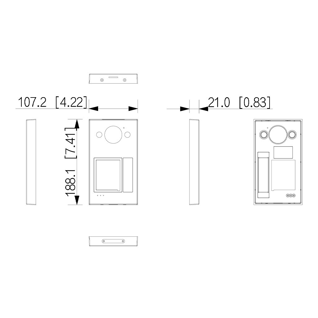 Accesorio de los videoporteros WiFi VTO33xxQ Series. Color Marrón - Imagen 3