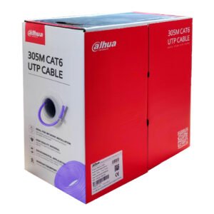 DahuaBobina 305mts Cable UTP CAT6 0.53mm Cobre sin Oxigeno CE CPR Cca. Cubierta LSZH Violeta
