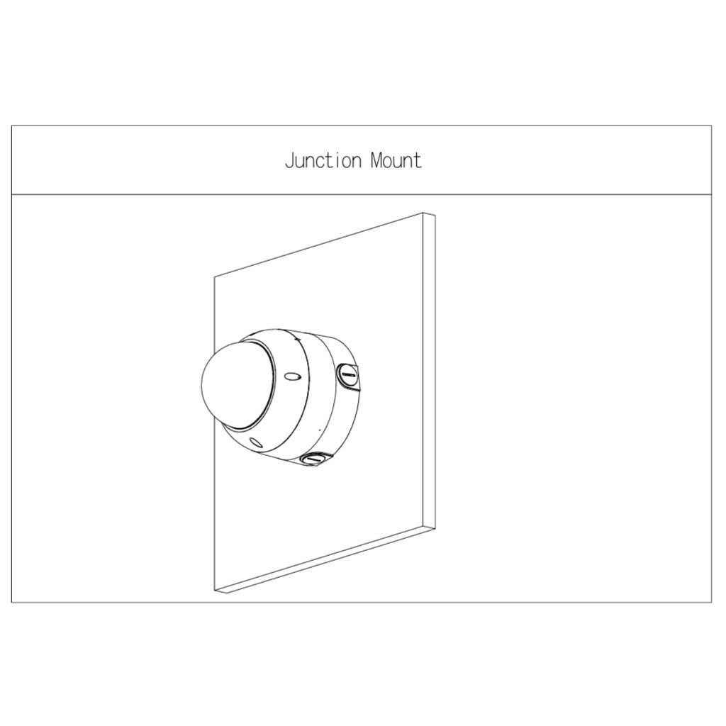 Caja conexiones circular para HDBWx Dahua con anclaje en 3 o 4 puntos - Imagen 3