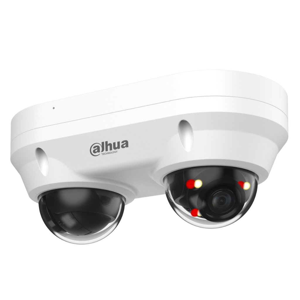 DahuaCámara IP H265 2x4MP Dual-Directional WDR Iluminación Dual LED20m/IR30m 3.6mm IP67 IK10 PoE AUDIO MIC E/S AI