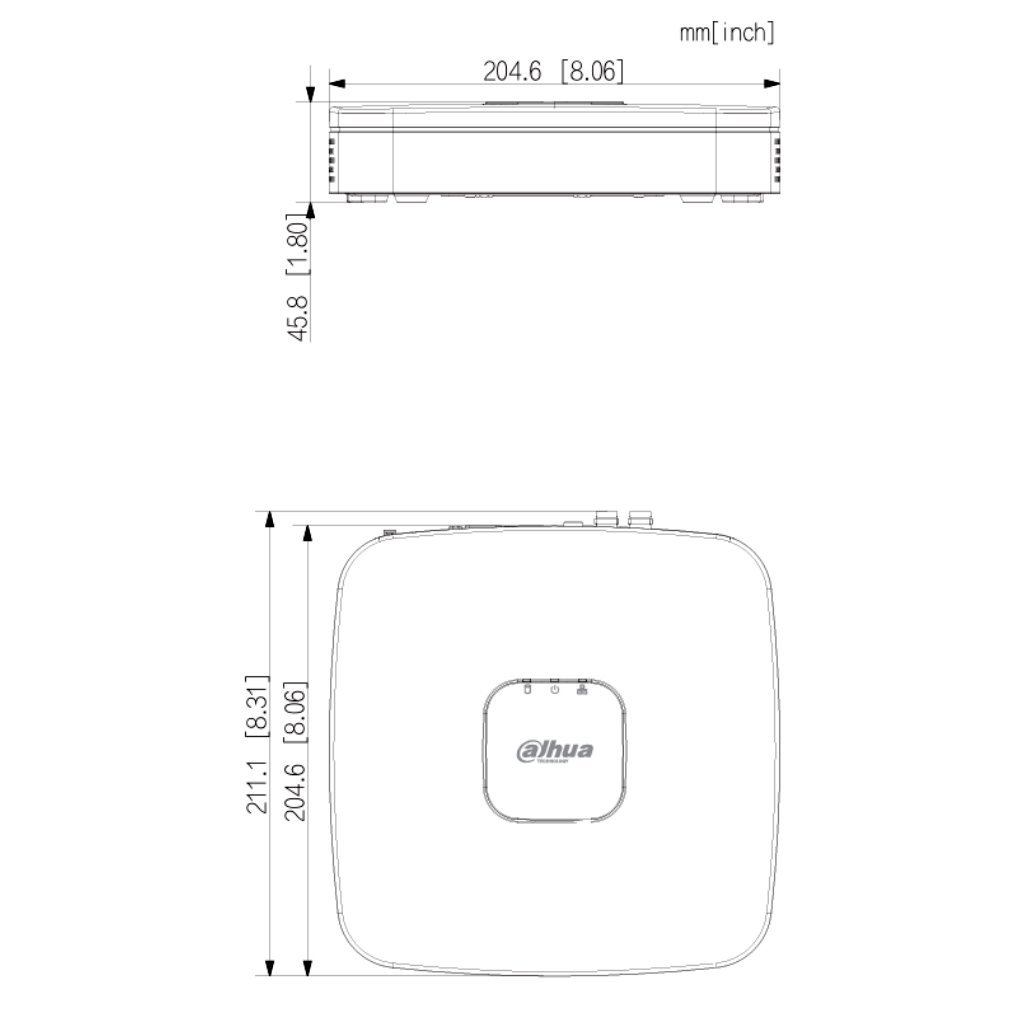 DVR 5EN1 H265 4ch 5M-N@12ips +2IP 6MP 1HDMI 1HDD AI - Imagen 3