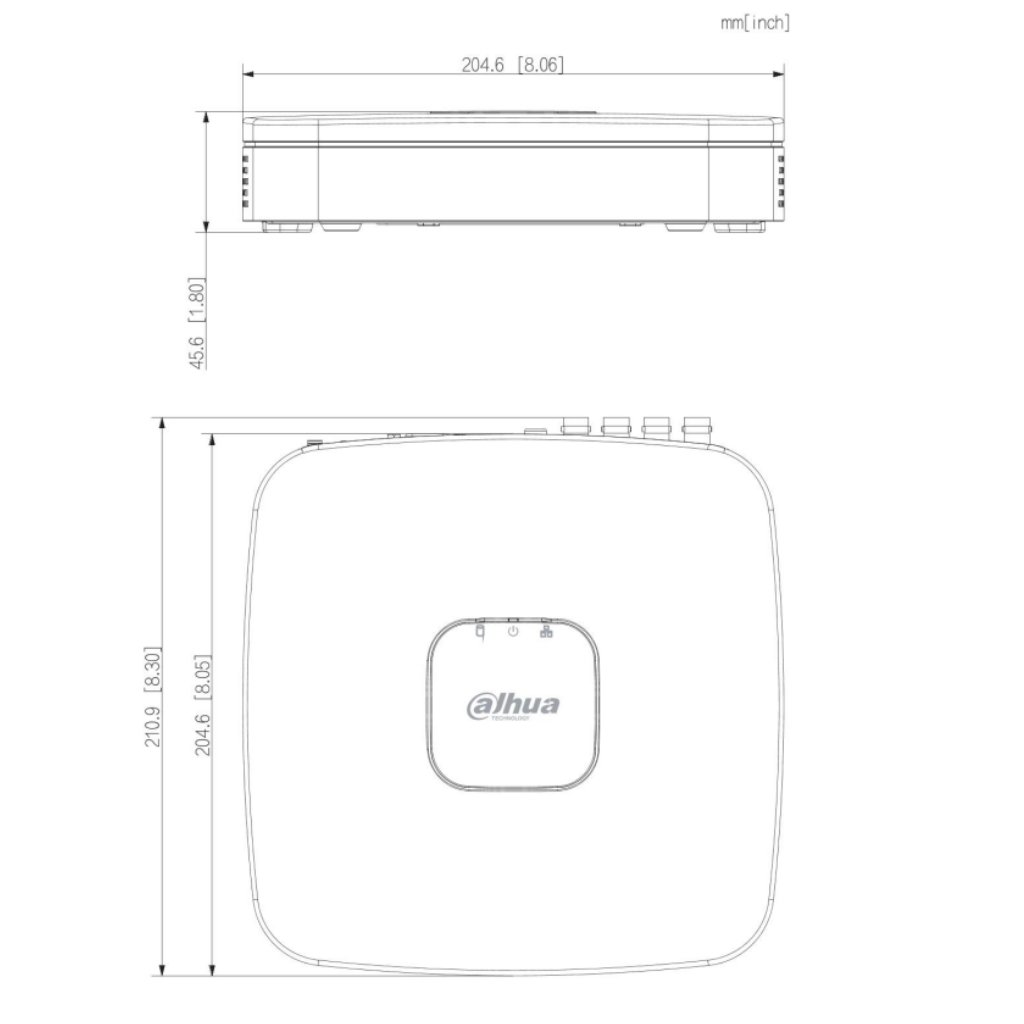 DVR 5EN1 H265 8ch 1080N/720P@12ips +2IP 6MP 1HDMI 1HDD AI - Imagen 3