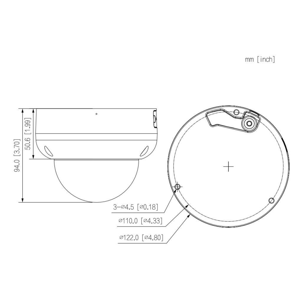 Domo IP 4M H265 FULL COLOR WDR Iluminación Dual LED50m/IR50m 2.7-13.5mm IP67 IK10 PoE MIC AI - Imagen 2