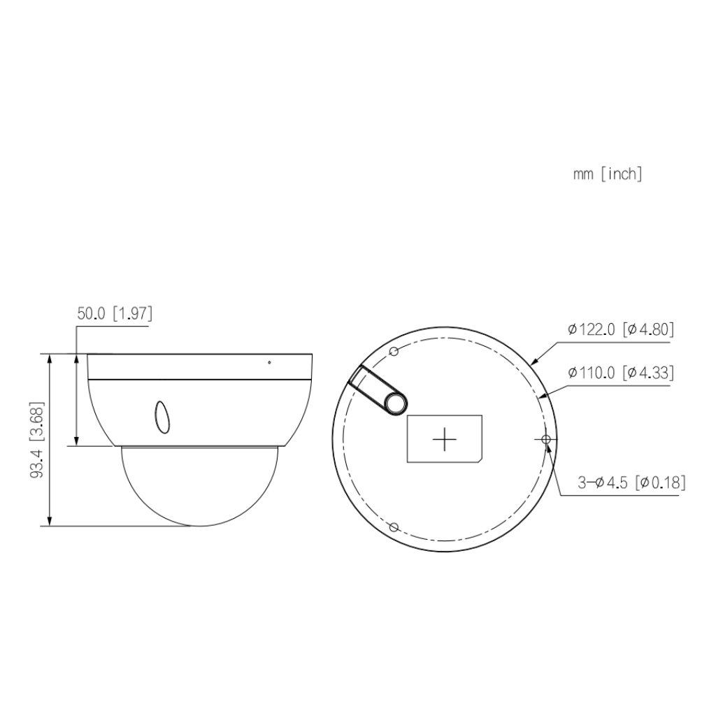 Domo IP H265 4M WDR Starlight IR40m 2.7-13.5VFM IP67 IK10 PoE MIC AI. Color negro - Imagen 3